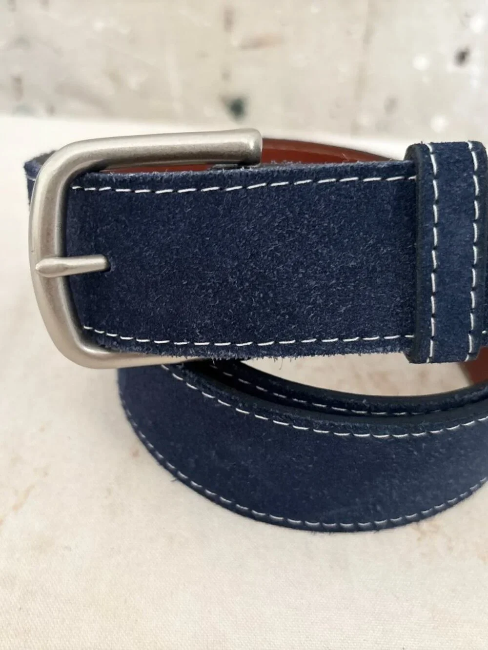 Beltcraft The Nor'easter Navy Suede Belt